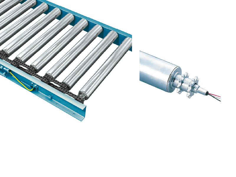 Transportador de rodillos con motor de CA SST-57C (SST-60C)